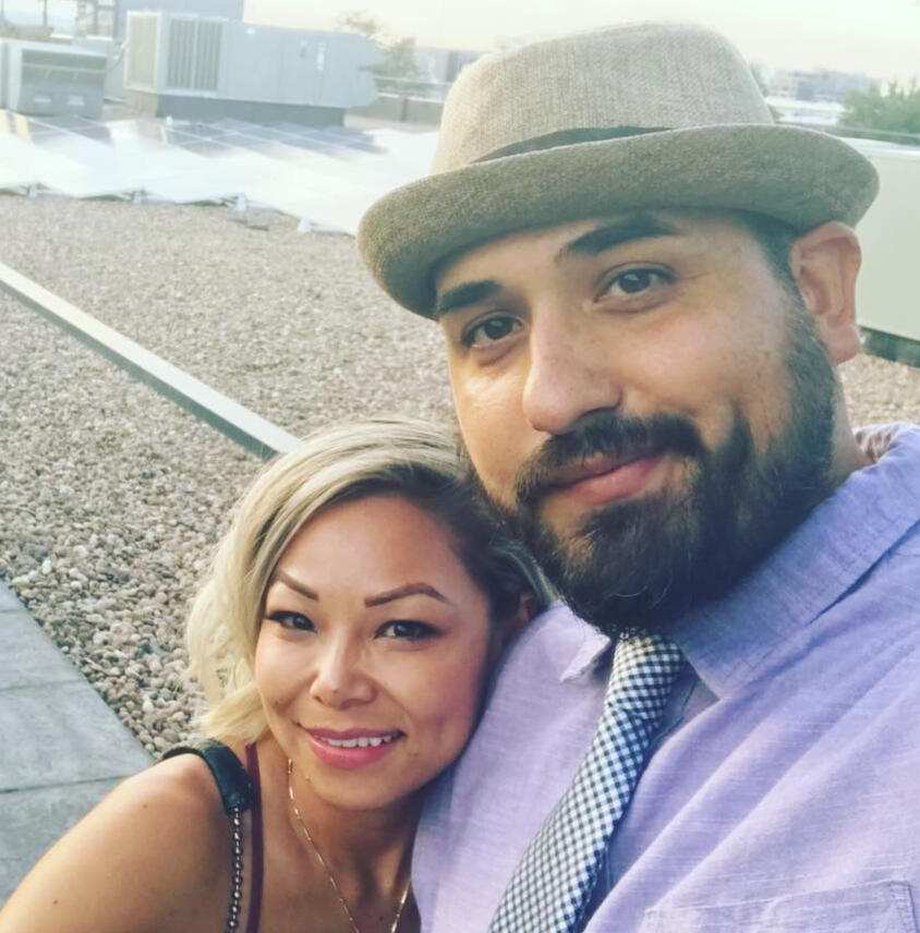 Ray Hernandez volunteering at a Rockwall food drive